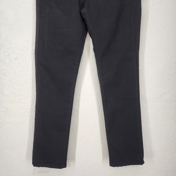Calvin Klein Black Denim Straight Leg Power Stretch Jeans Size 6 NWT *Flaw* - Picture 3 of 10